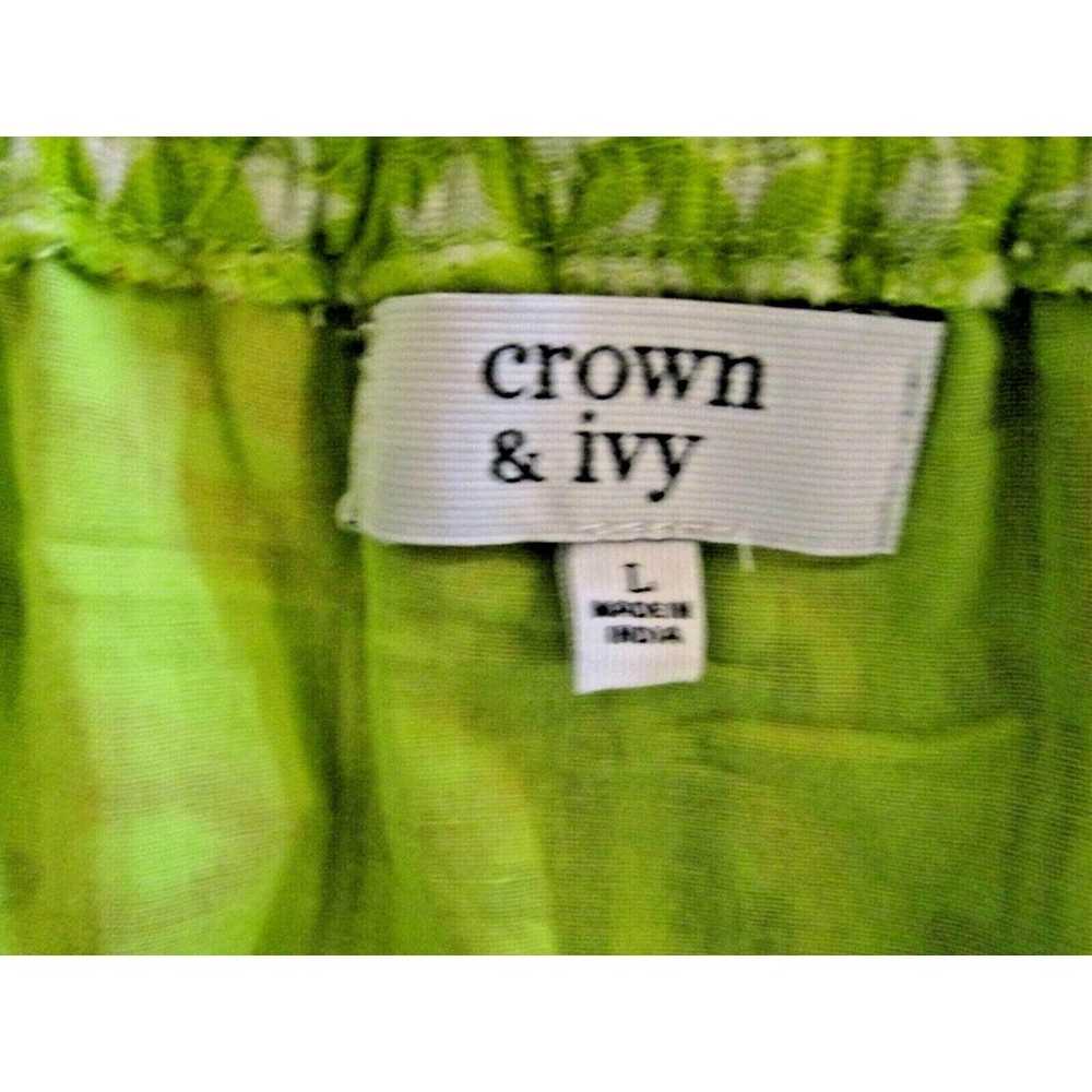 Crown & Ivy Green Tribal Print Halter Maxi Dress … - image 11