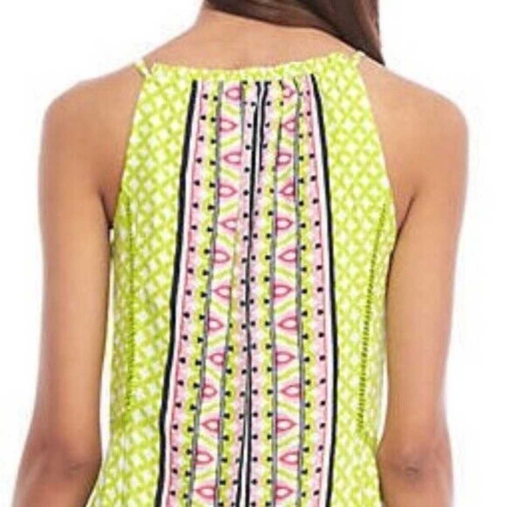 Crown & Ivy Green Tribal Print Halter Maxi Dress … - image 3