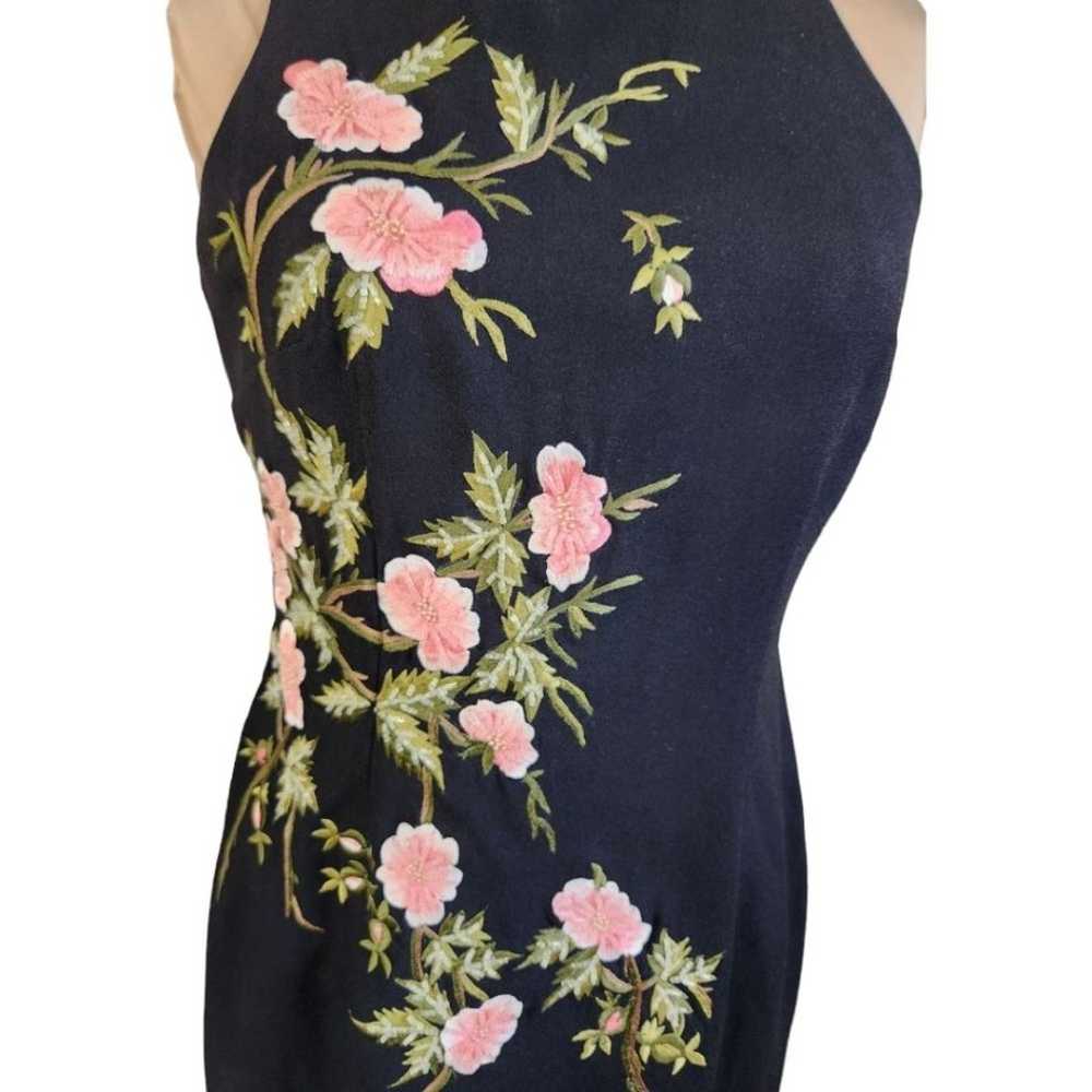 KAY UNGER Embroidered Floral Sheath Dress $279 - image 4