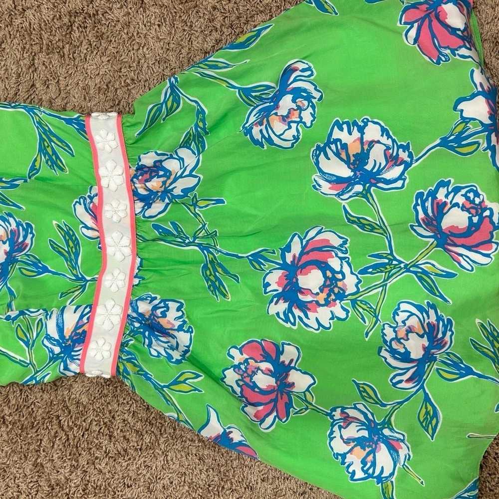 Lilly Pulitzer strapless floral dress size 4 - image 9