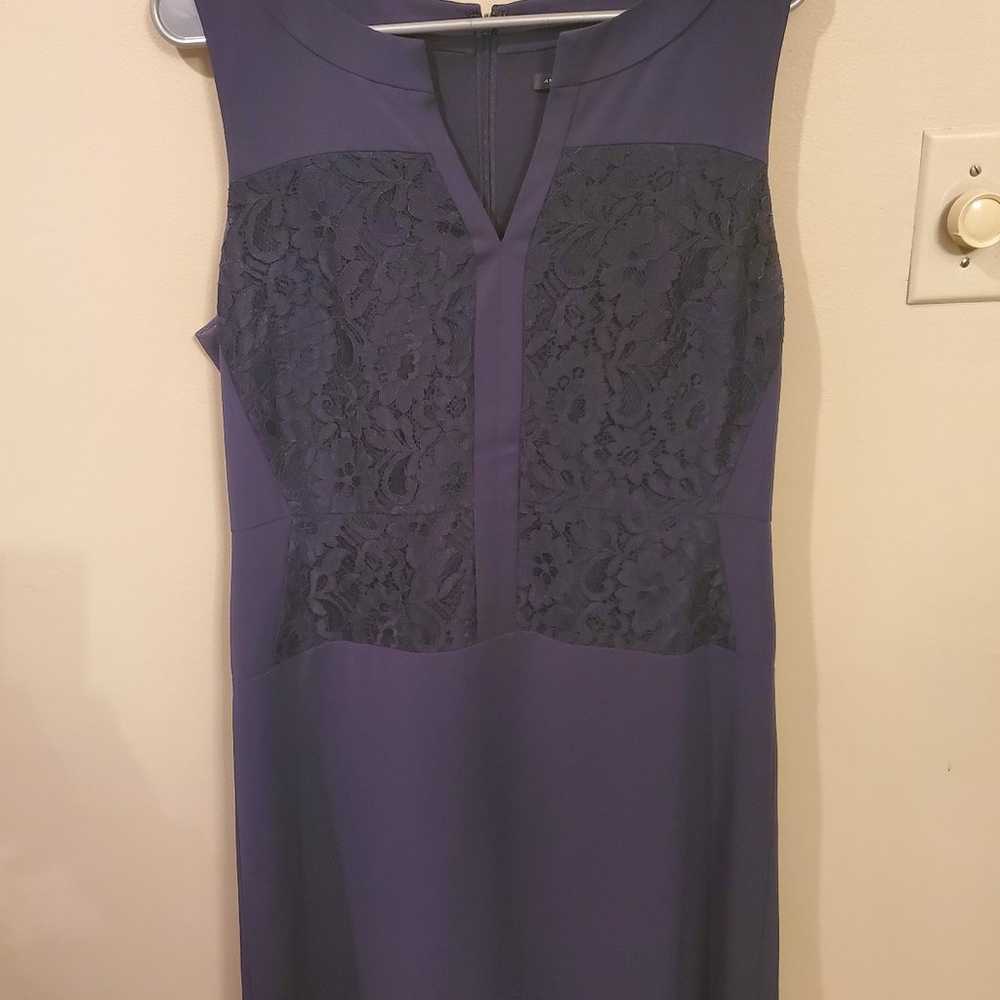 Navy and lace cocktail dress - image 1