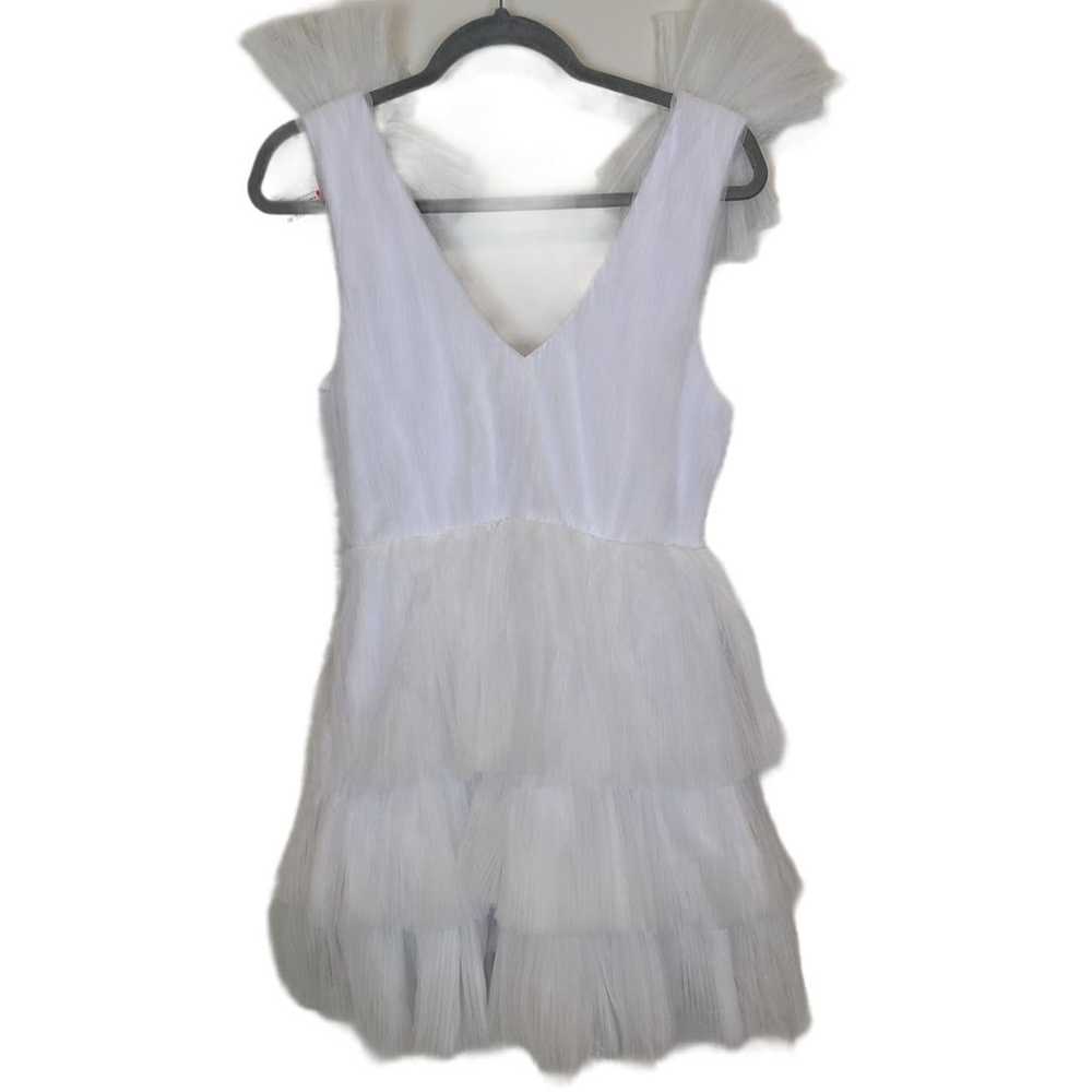 Lulus Dress Tulle Dress Women M White Dramatic Ar… - image 10