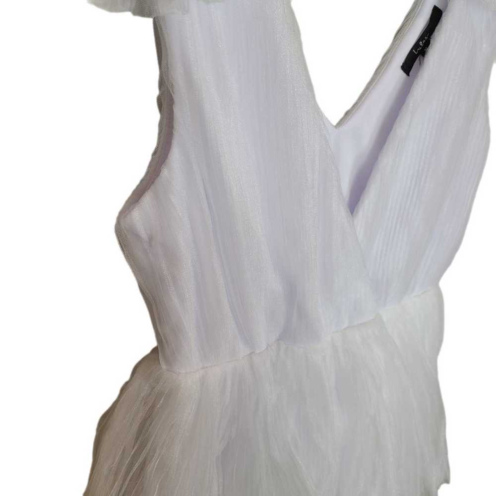 Lulus Dress Tulle Dress Women M White Dramatic Ar… - image 9