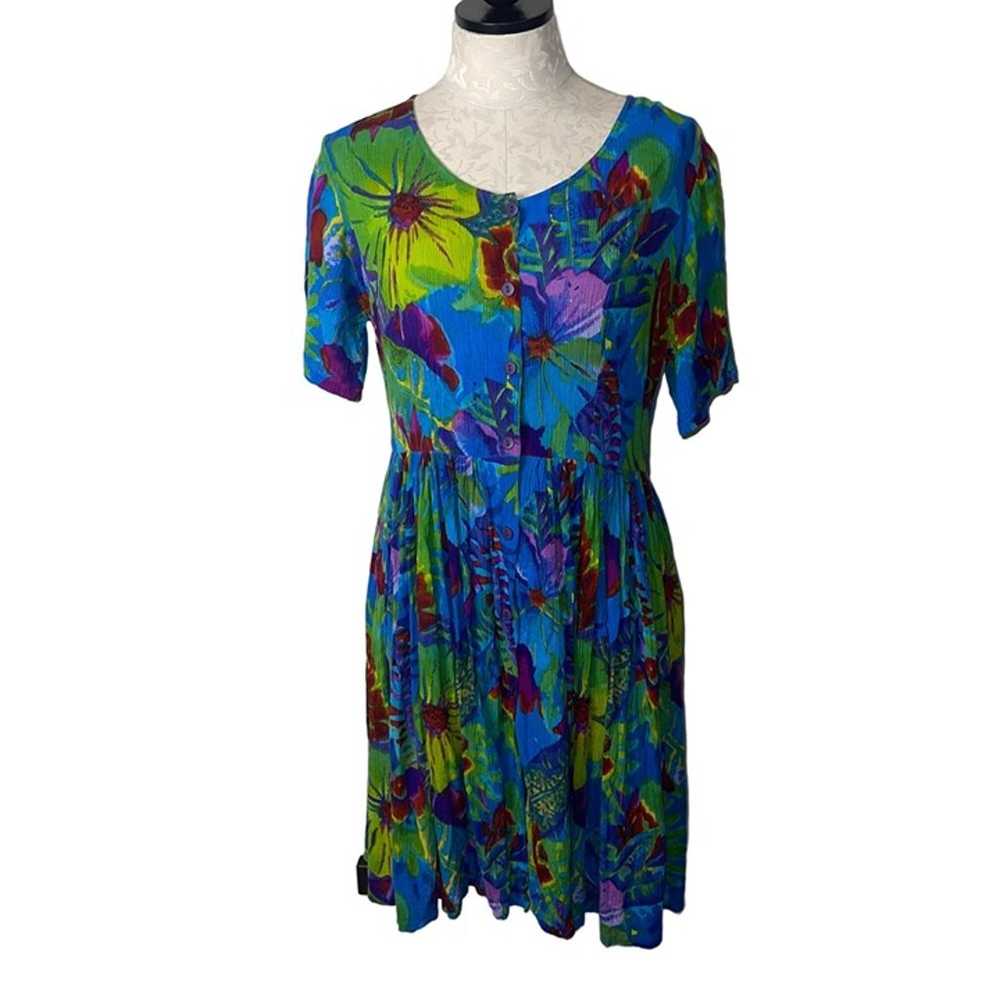 Phool Vintage Womens Dress Size Medium Multicolor… - image 1