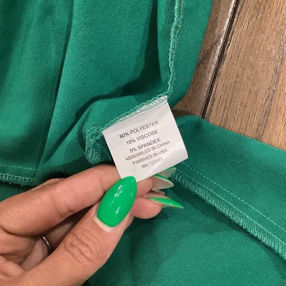 Tatyana Retro Vintage Emerald Green Sexy Sun Dres… - image 11
