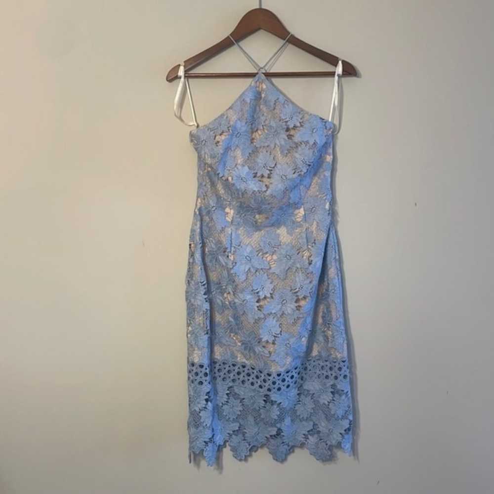 Gianni Bini Blue Lace Dress 6 - image 2