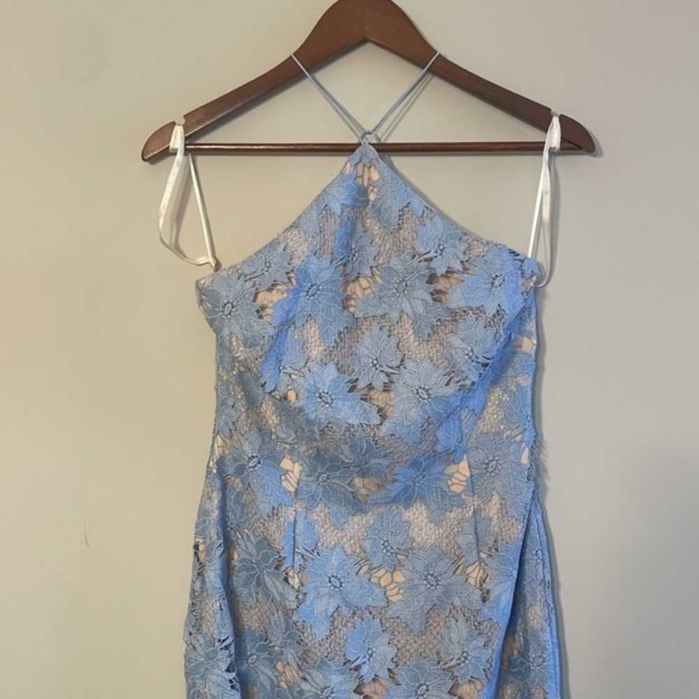 Gianni Bini Blue Lace Dress 6 - image 3