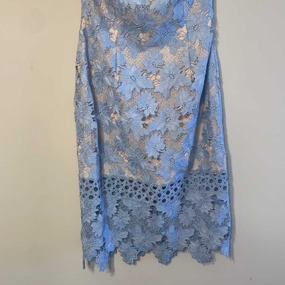 Gianni Bini Blue Lace Dress 6 - image 4