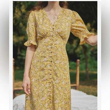 Simple Retro Kora Floral printed maxi dress size S - image 1