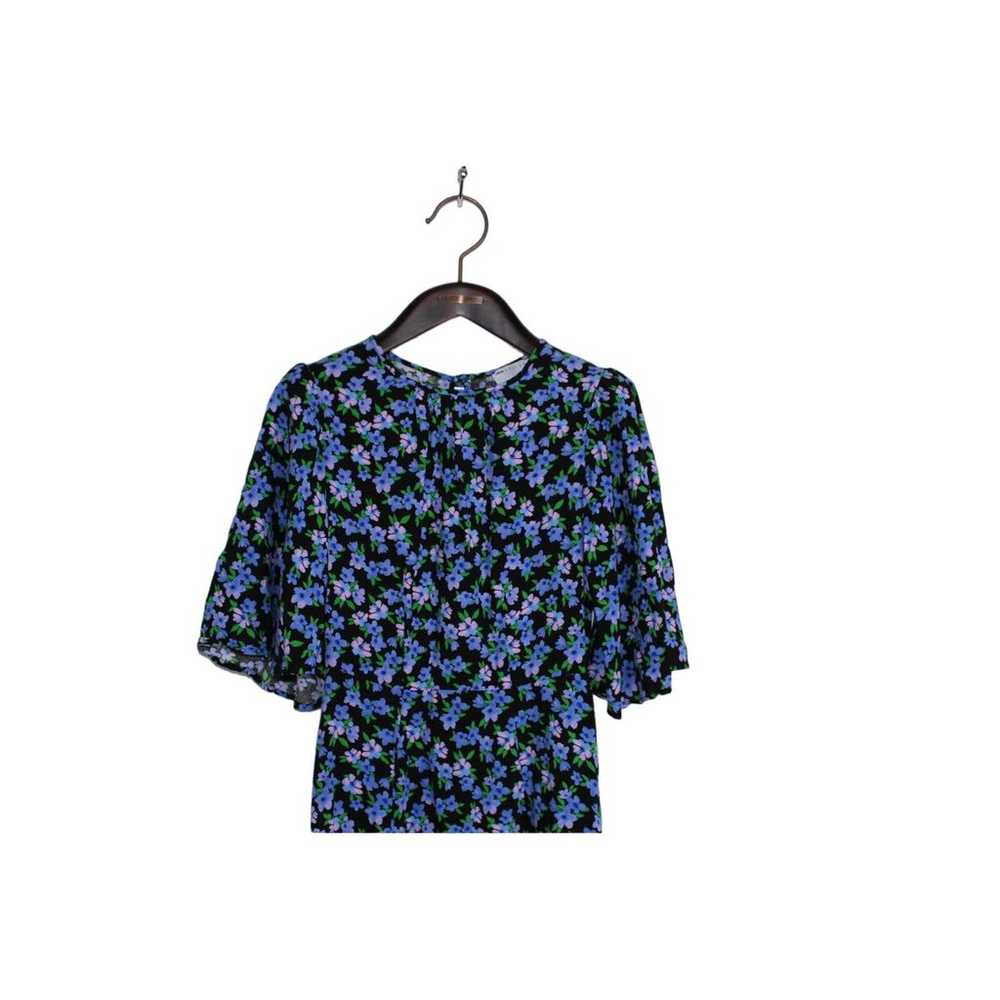 ASOS Design Floral Blue Maxi Dress Size 0 - image 2