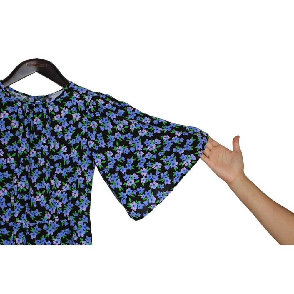 ASOS Design Floral Blue Maxi Dress Size 0 - image 3