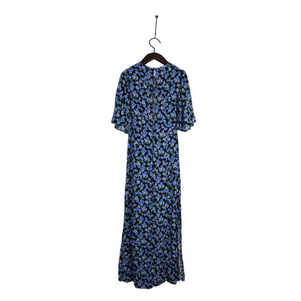 ASOS Design Floral Blue Maxi Dress Size 0 - image 4