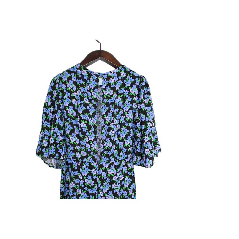 ASOS Design Floral Blue Maxi Dress Size 0 - image 5