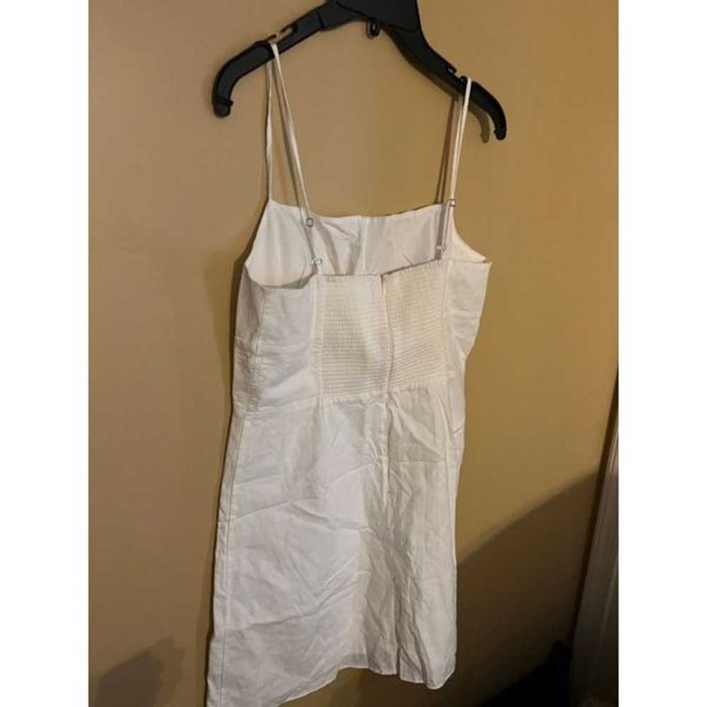 Sunday best white linen blend Dress L - image 5