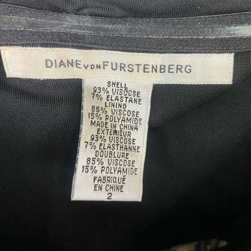 Diane Von Furstenberg Marcella Black Velvet Burno… - image 4