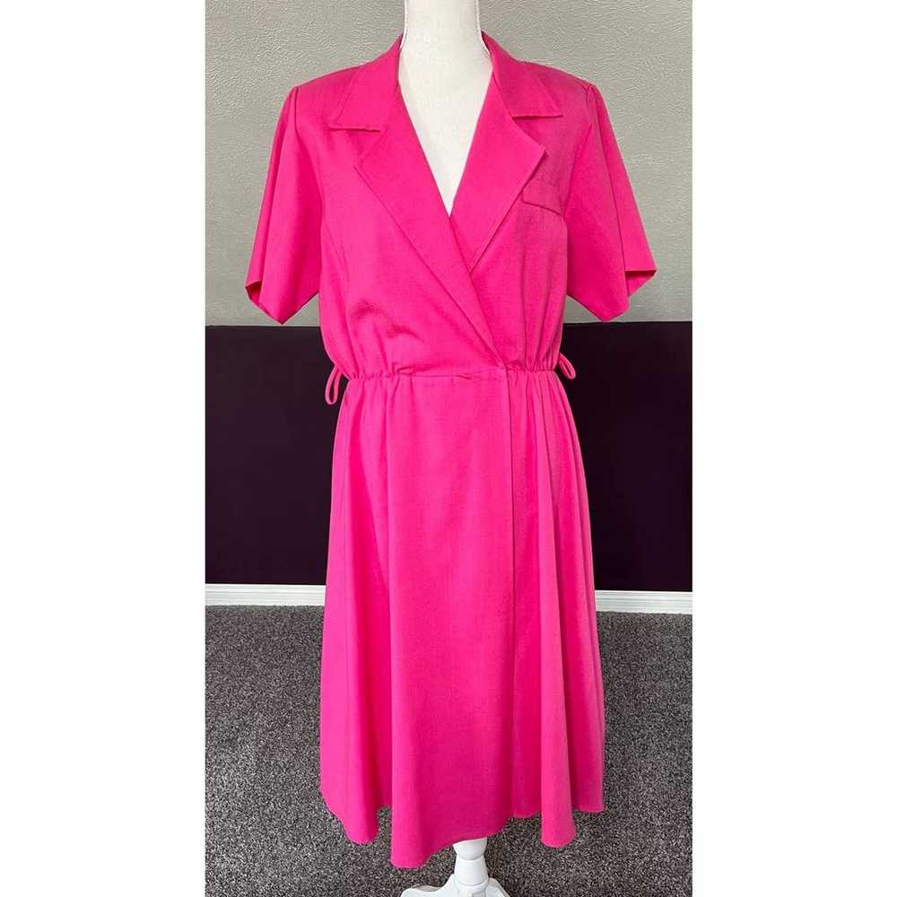 Breli Originals Bright Pink Collared Dress USA Un… - image 1