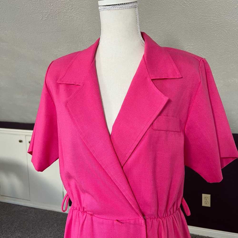 Breli Originals Bright Pink Collared Dress USA Un… - image 3