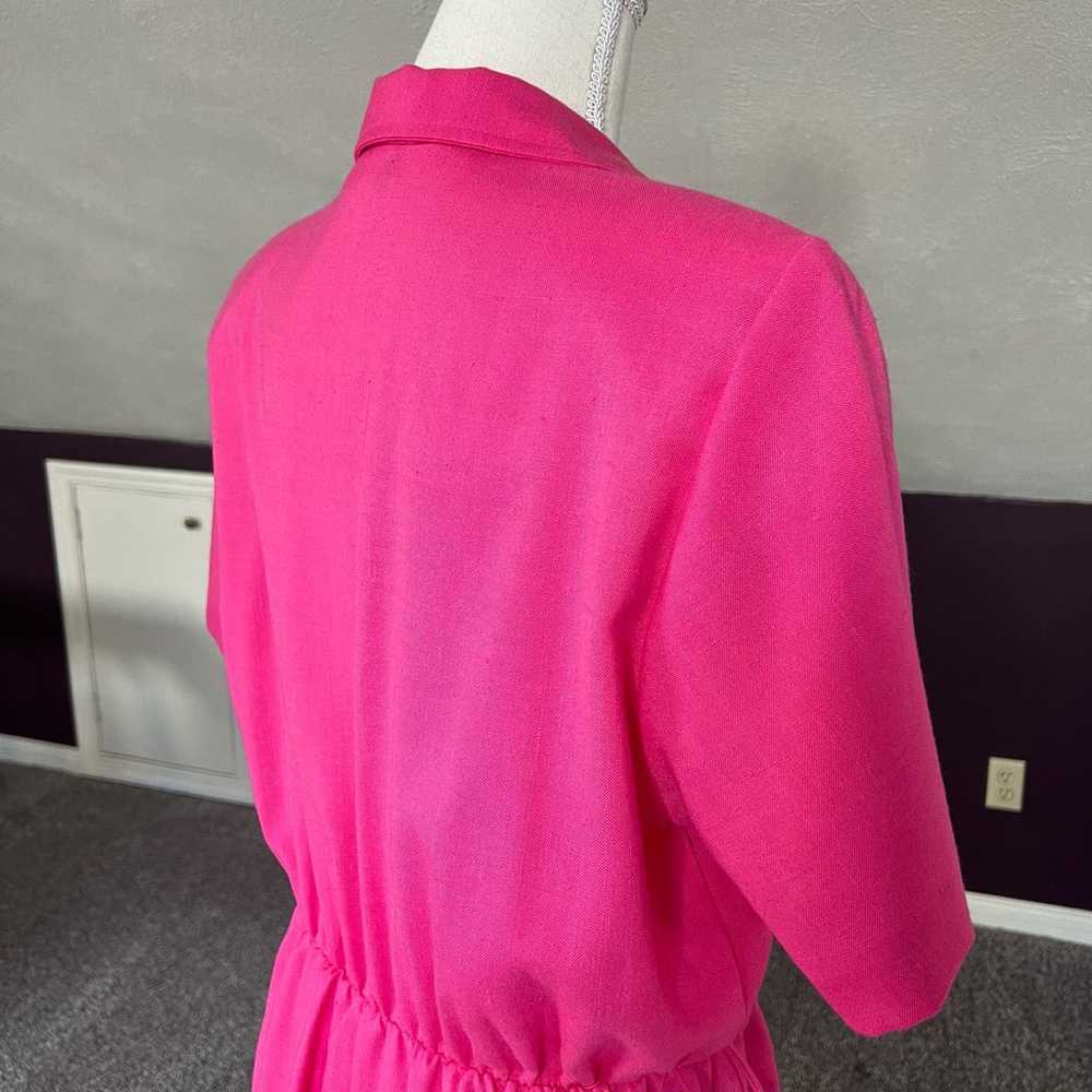 Breli Originals Bright Pink Collared Dress USA Un… - image 6
