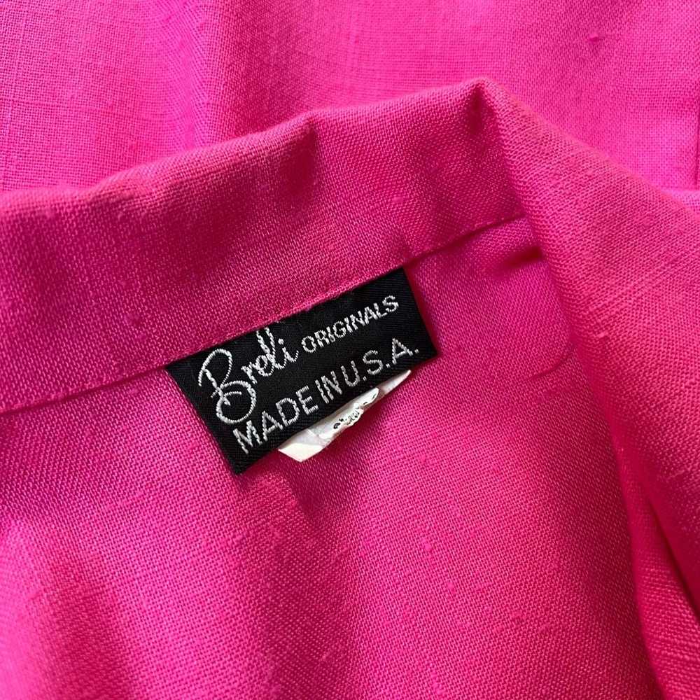 Breli Originals Bright Pink Collared Dress USA Un… - image 8