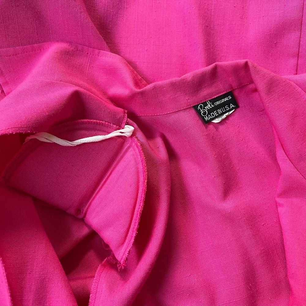 Breli Originals Bright Pink Collared Dress USA Un… - image 9