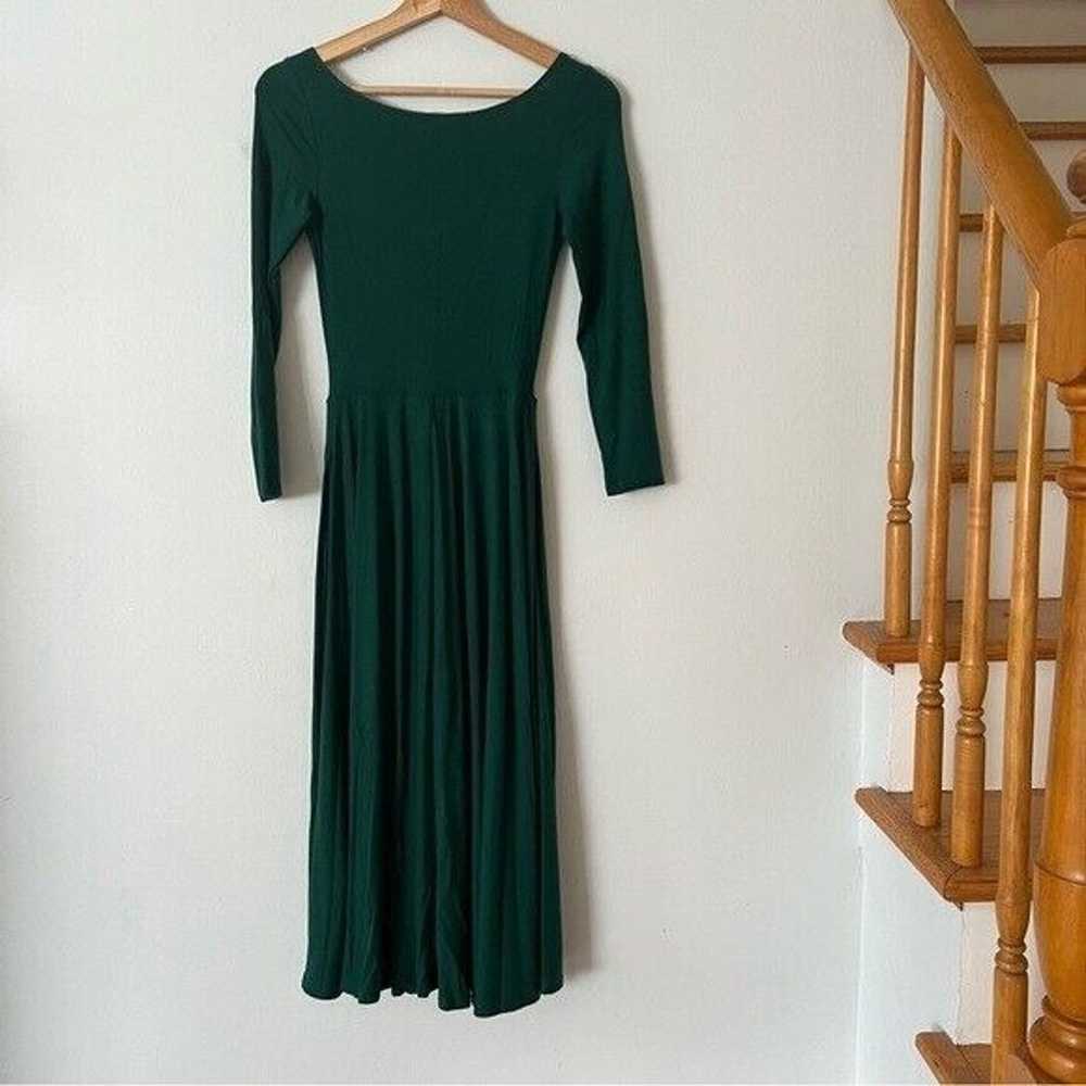 Reformation Lou Midi Dress Emerald Green Women’s … - image 6