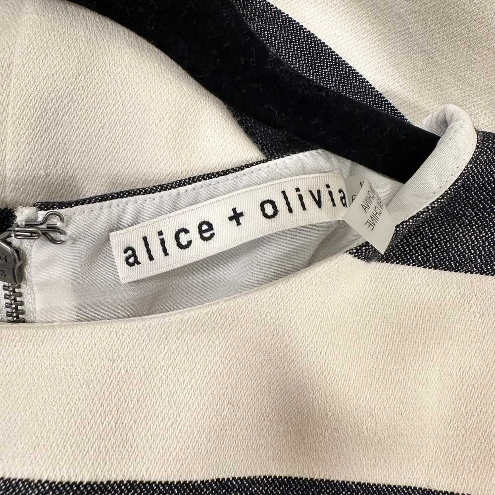 ALICE + OLIVIA fantine striped cap sleeve mini dr… - image 10