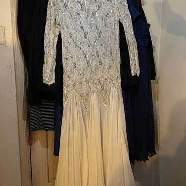 Vintage Gem-Dripping Elegant Gown for Wedding or … - image 1