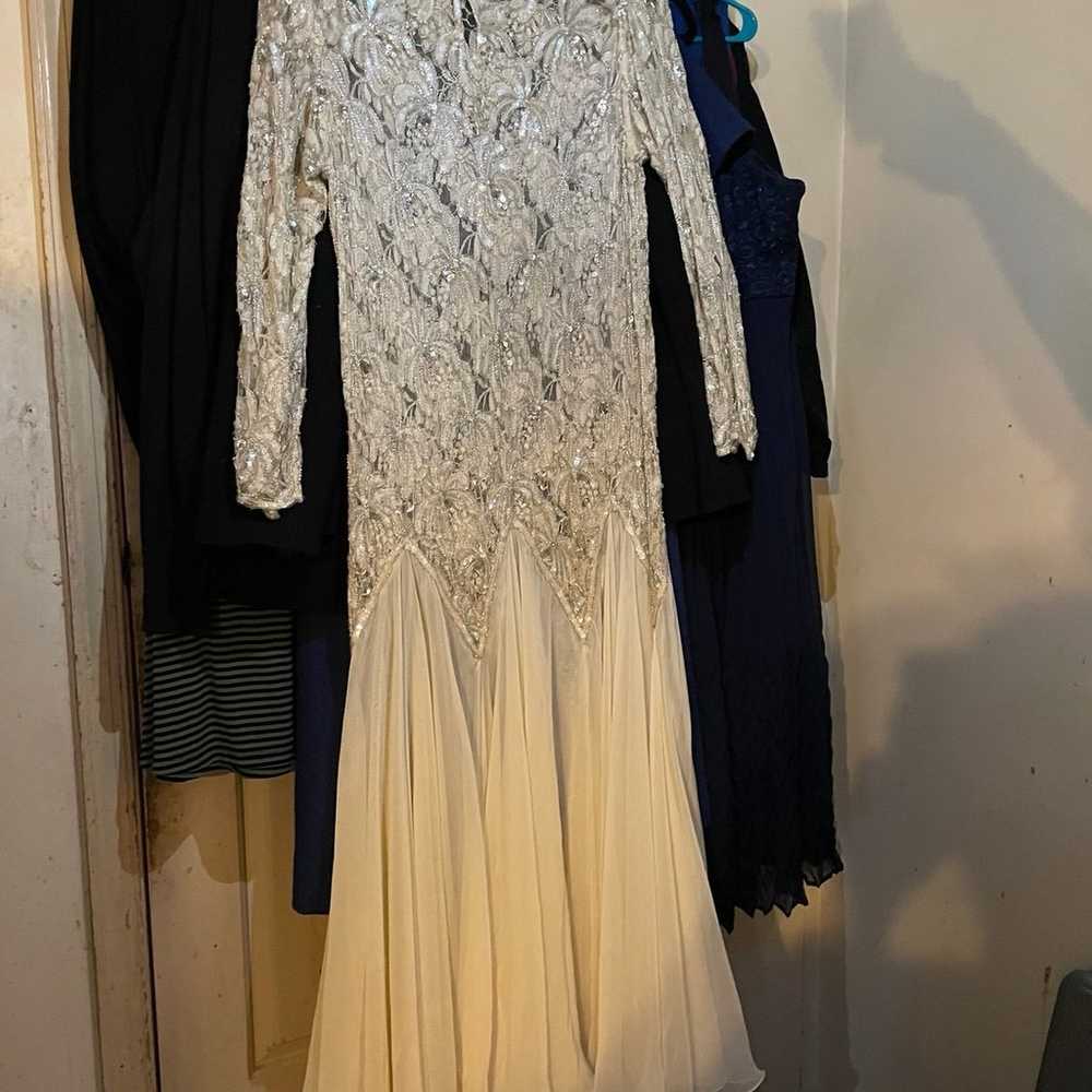 Vintage Gem-Dripping Elegant Gown for Wedding or … - image 2