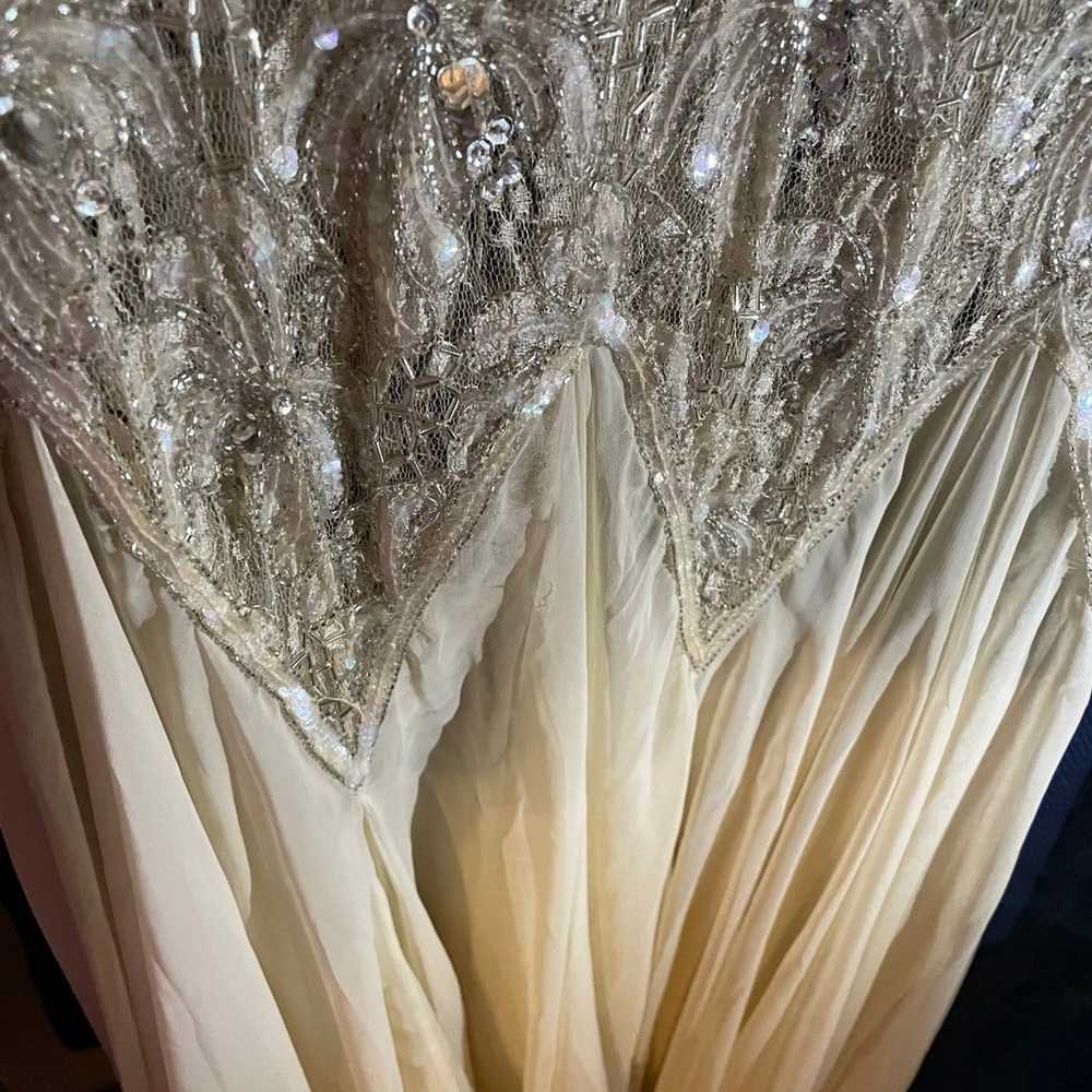 Vintage Gem-Dripping Elegant Gown for Wedding or … - image 3