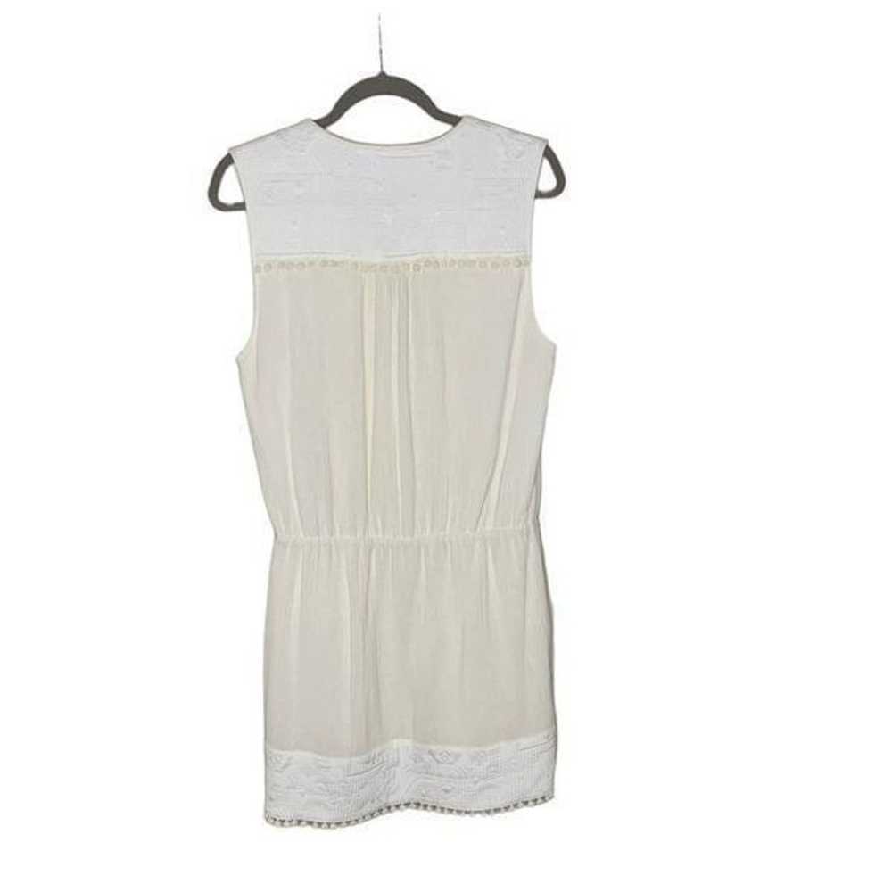 SAYLOR Cream Pom Pom Sleeveless Mini Dress| Size L - image 10