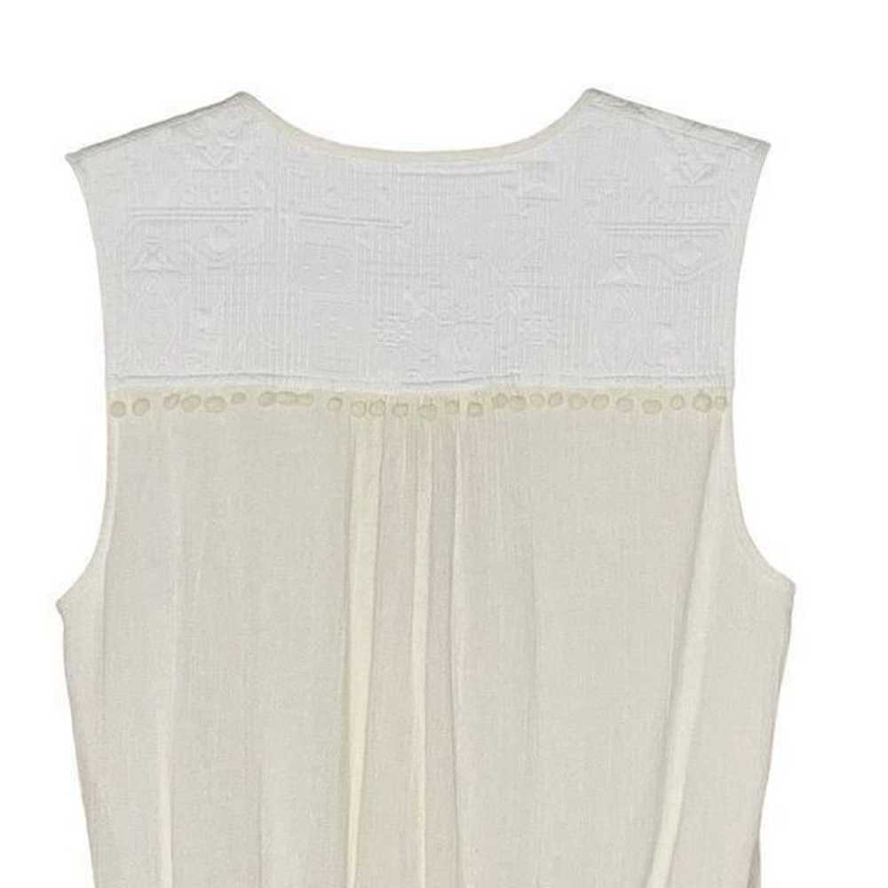 SAYLOR Cream Pom Pom Sleeveless Mini Dress| Size L - image 11