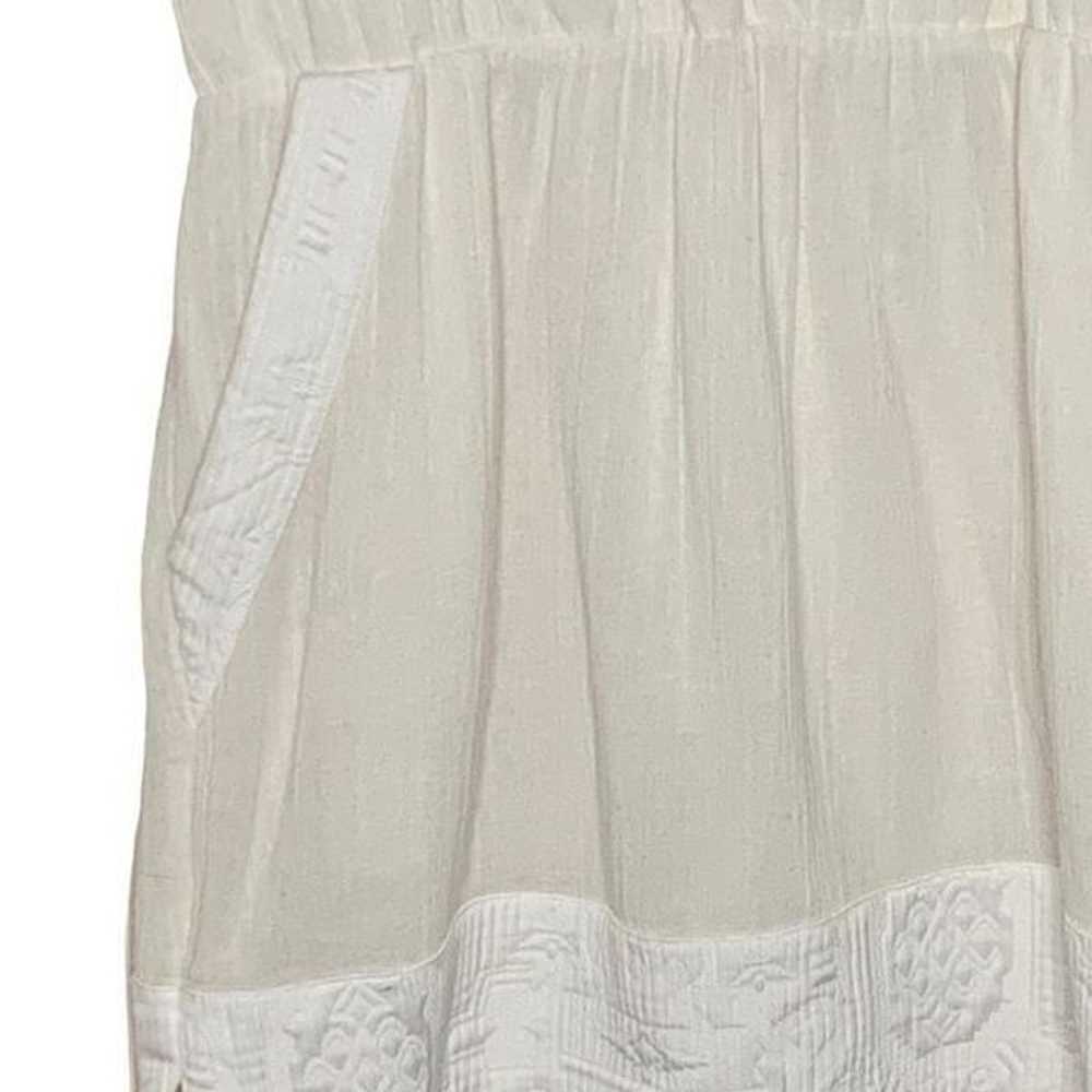 SAYLOR Cream Pom Pom Sleeveless Mini Dress| Size L - image 8