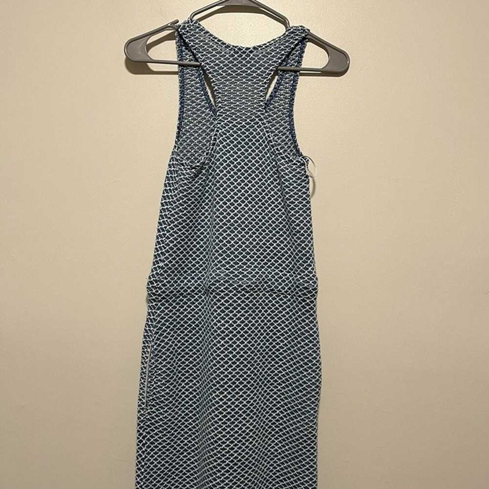 Faherty Marina Maxi Dress in Blue Fishscale Size … - image 8