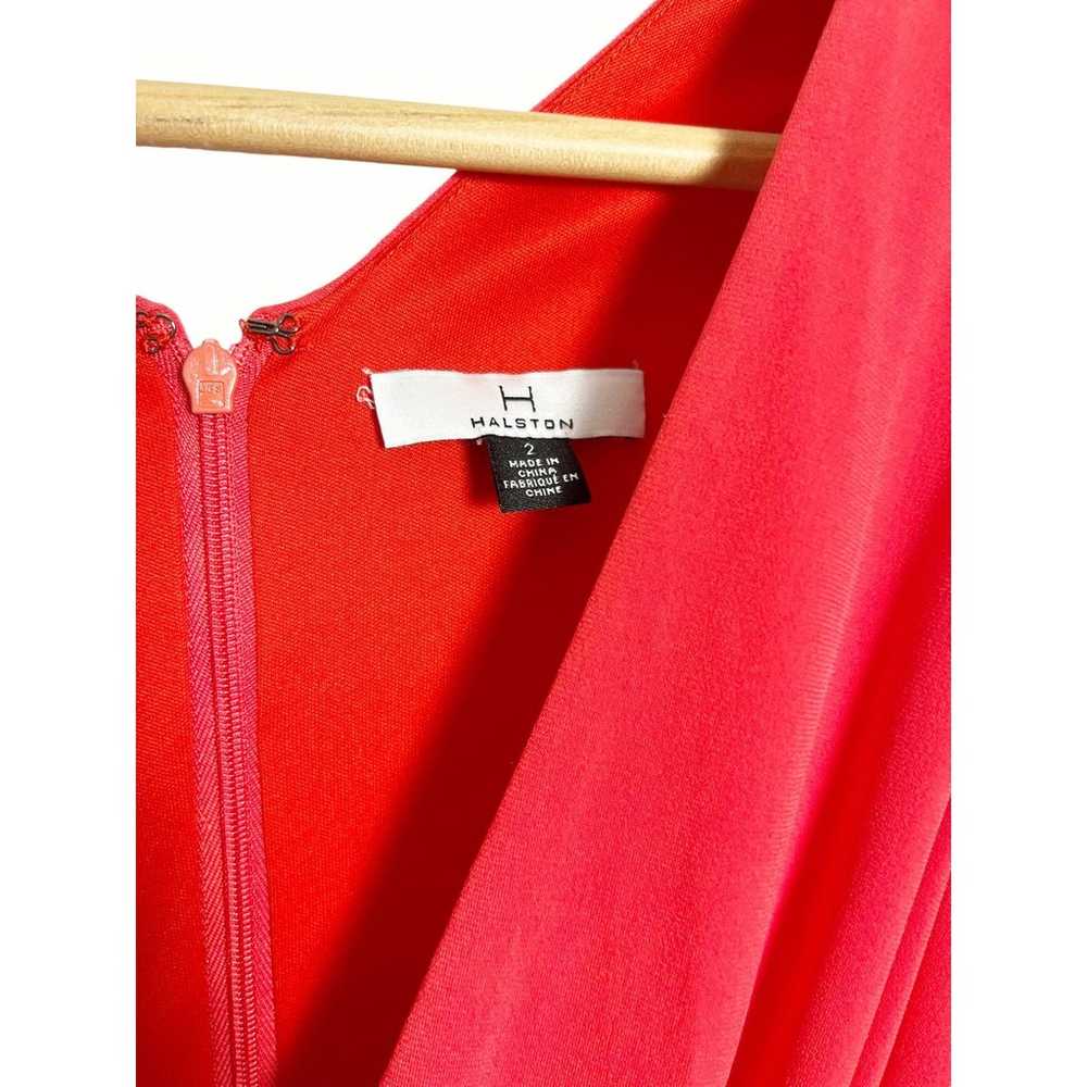 H by Halston Red Cutout Maxi Dress Size 2 - image 2