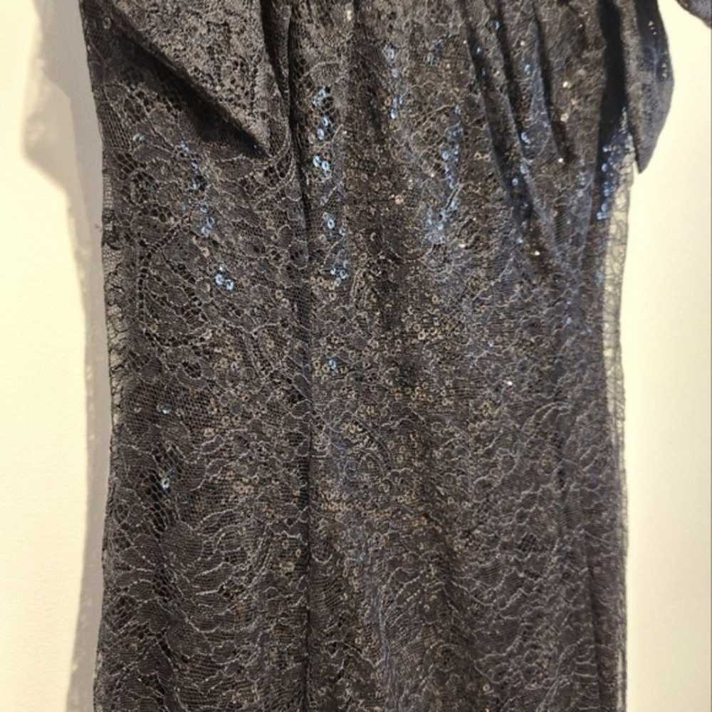 Badgley Mischka Sequin Lace Cocktail Dress - image 4