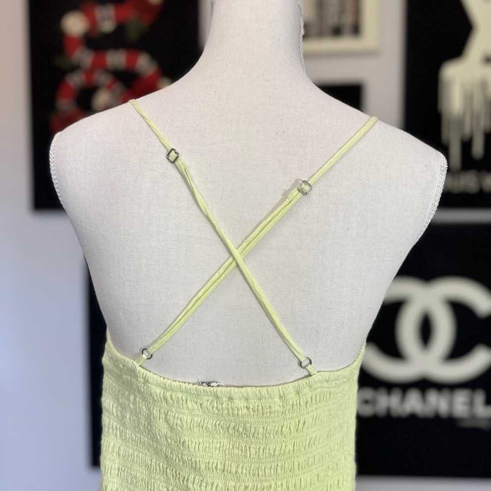 NWOT Free People Heating Up Maxi Slip in Lime - image 10