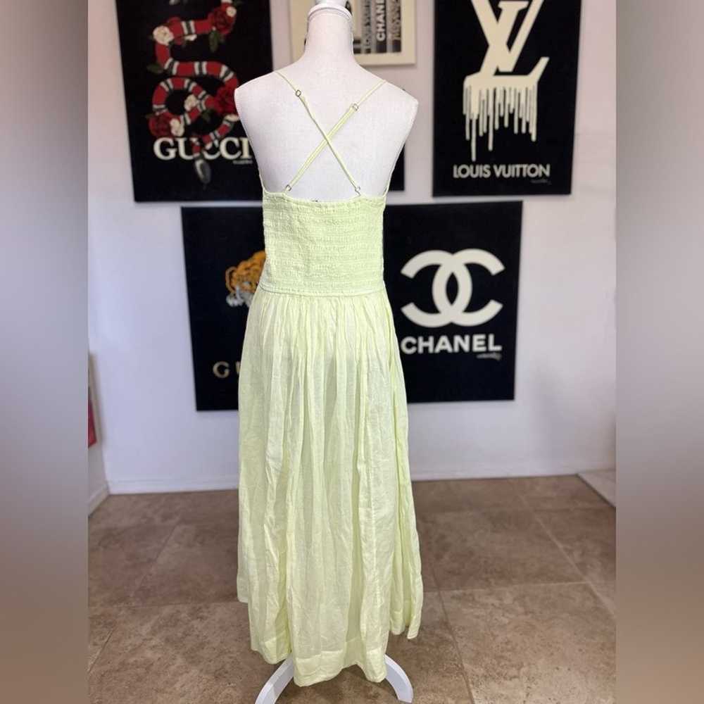 NWOT Free People Heating Up Maxi Slip in Lime - image 9