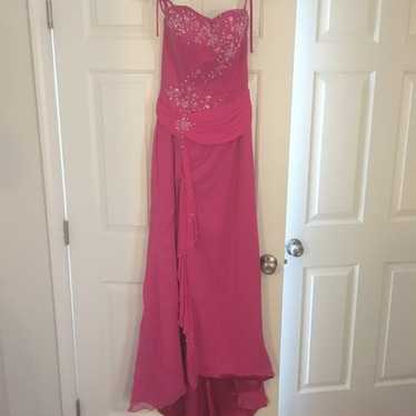 Maggie sottero hot pink floor length formal dress… - image 1