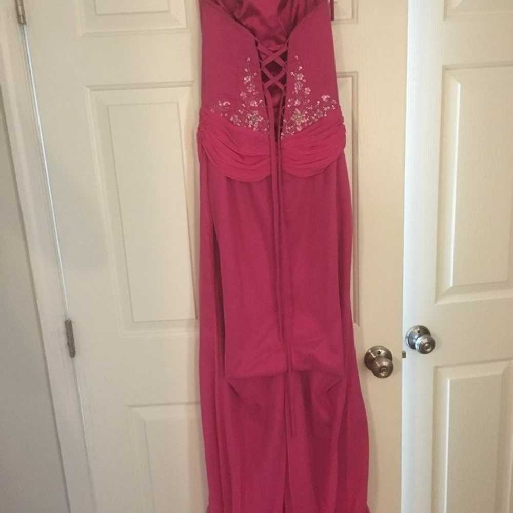Maggie sottero hot pink floor length formal dress… - image 4