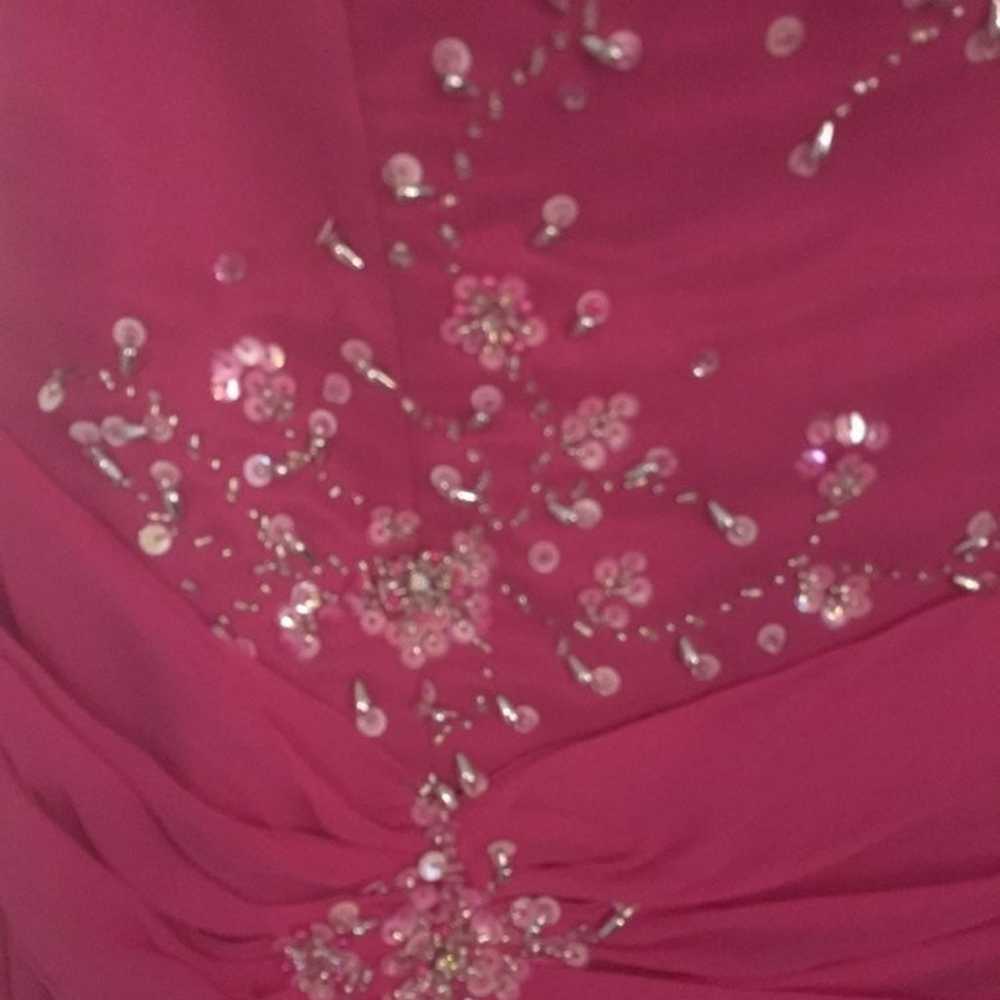 Maggie sottero hot pink floor length formal dress… - image 5