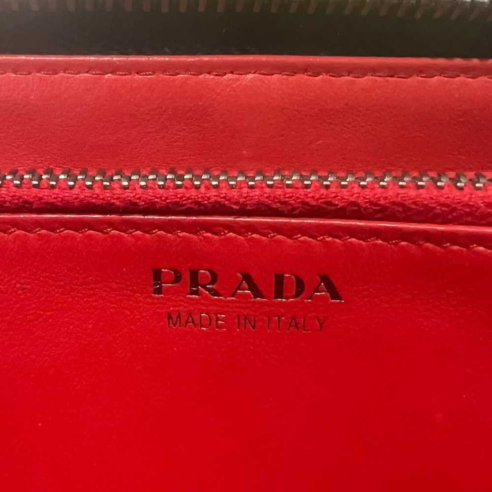 Prada Prada Leather Rings Zip Around Wallet - image 5