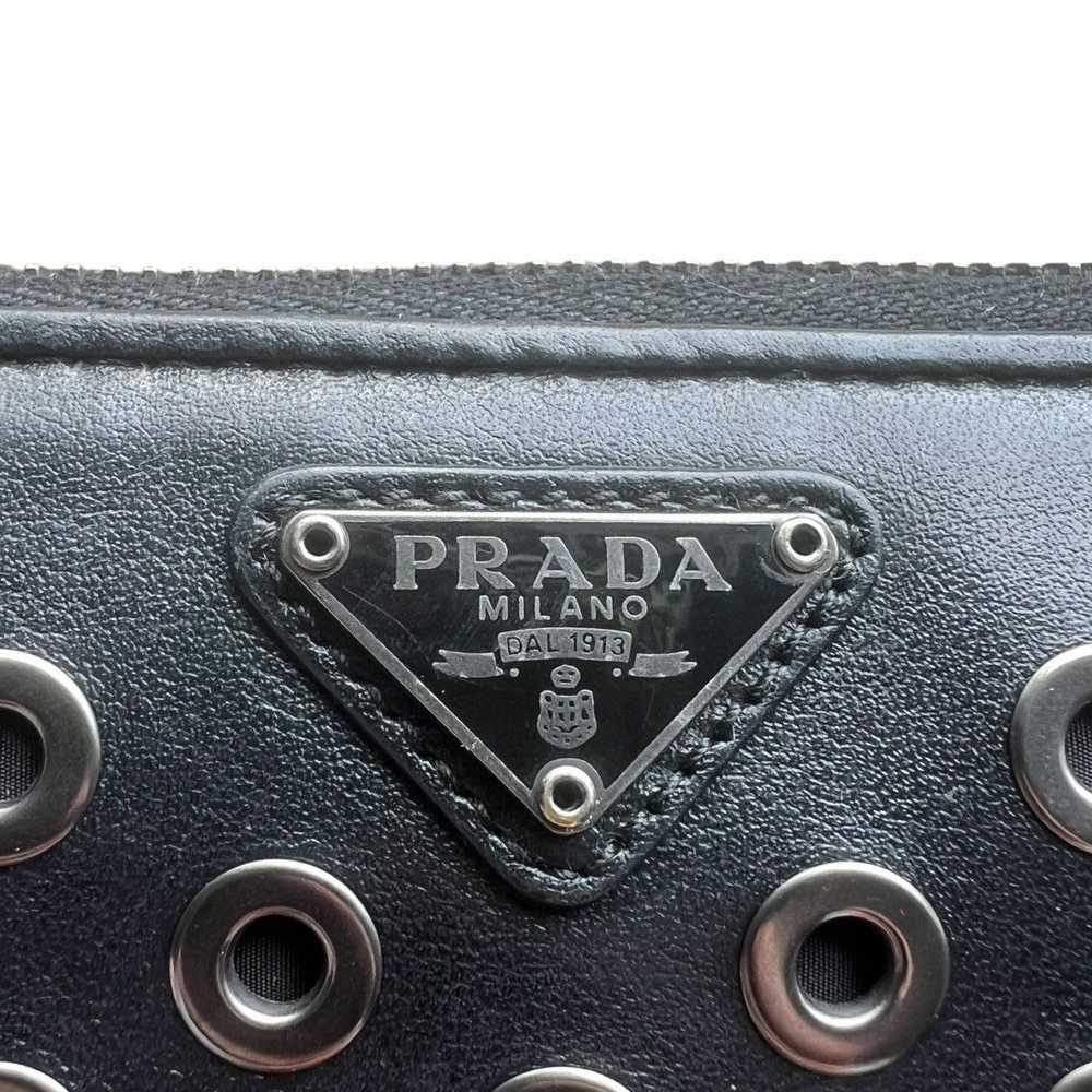 Prada Prada Leather Rings Zip Around Wallet - image 7