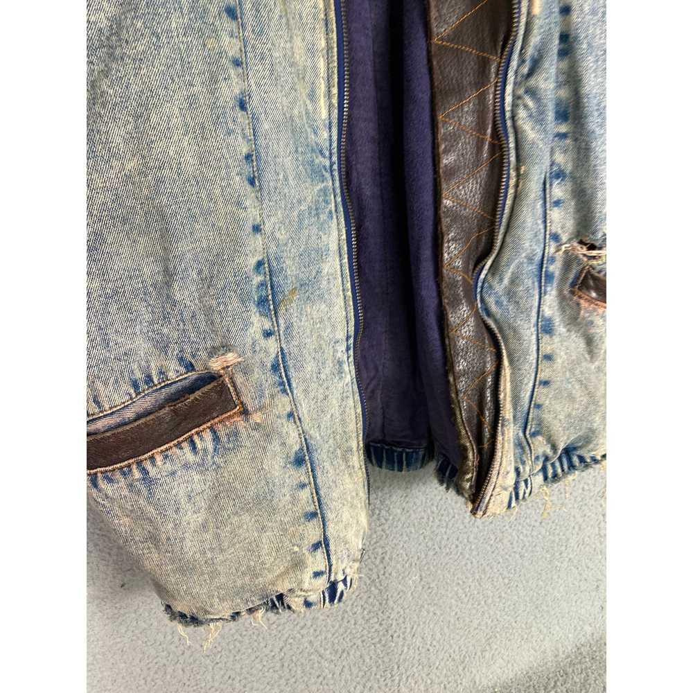 Other Vintage Denim Jacket Trim Retro Men's L Cla… - image 10
