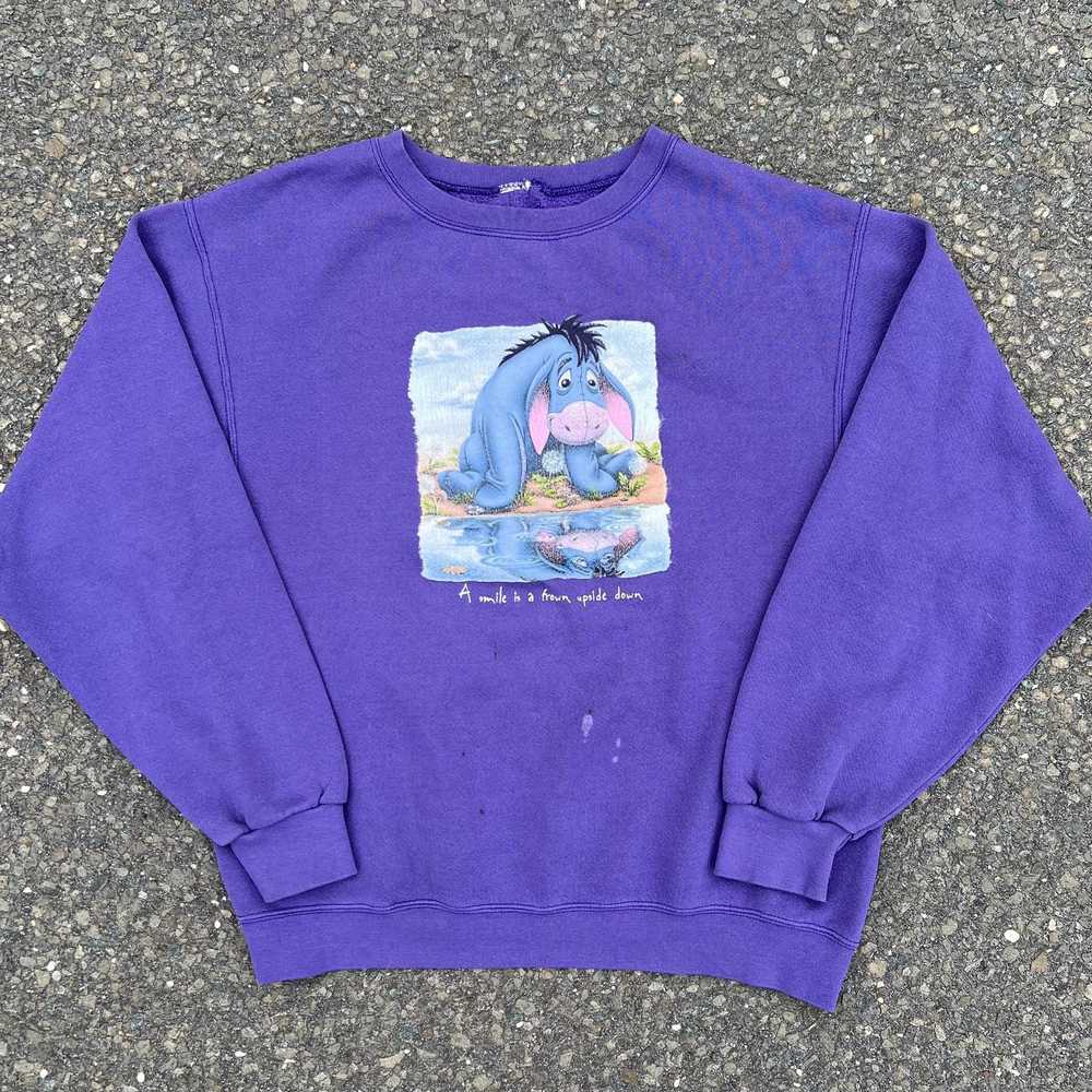 Disney × Streetwear × Vintage Vintage gray eeyore… - image 1