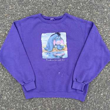 Disney × Streetwear × Vintage Vintage gray eeyore… - image 1