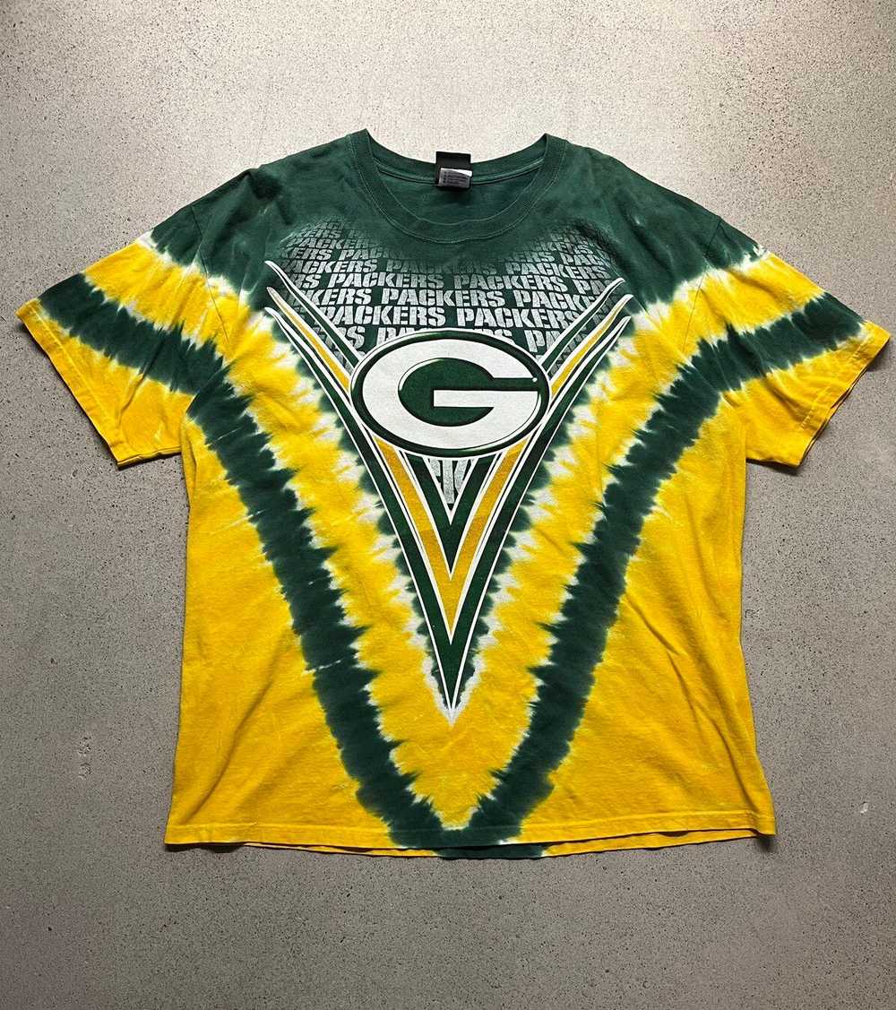 NFL × Vintage Vintage Liquid Blue Style Green Bay… - image 1