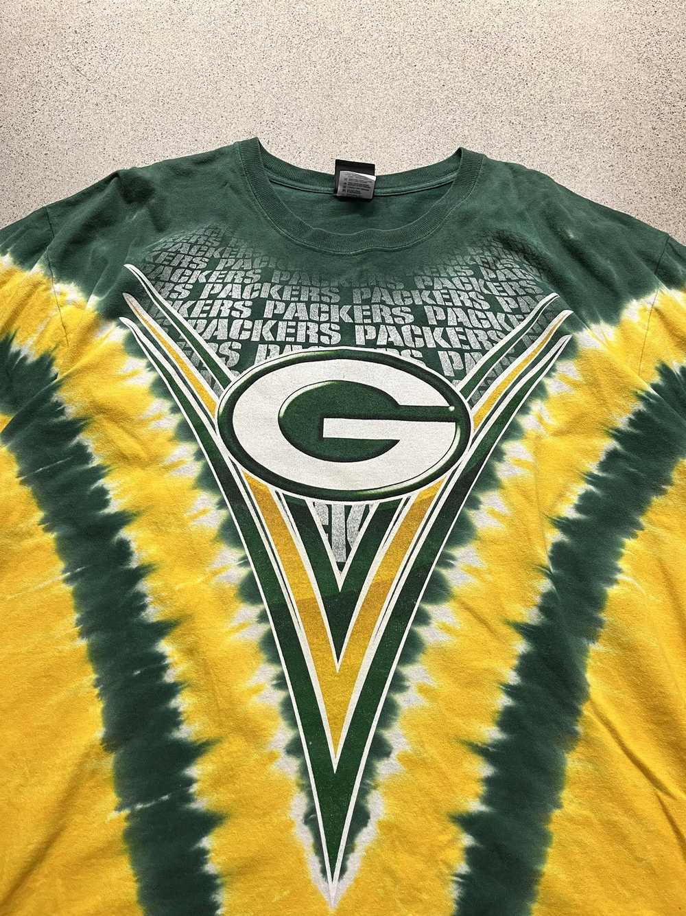 NFL × Vintage Vintage Liquid Blue Style Green Bay… - image 2