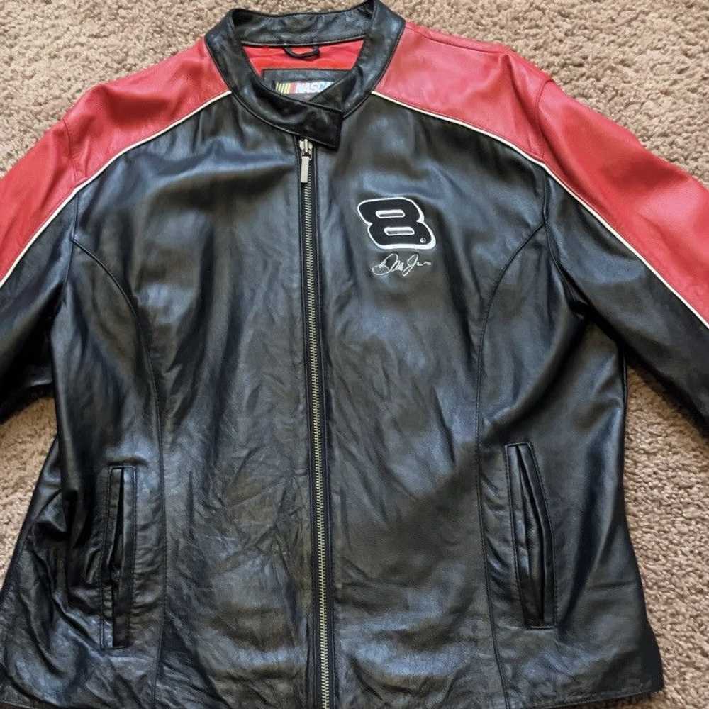 NASCAR Authentic Black Red NASCAR Racing Jacket - image 1