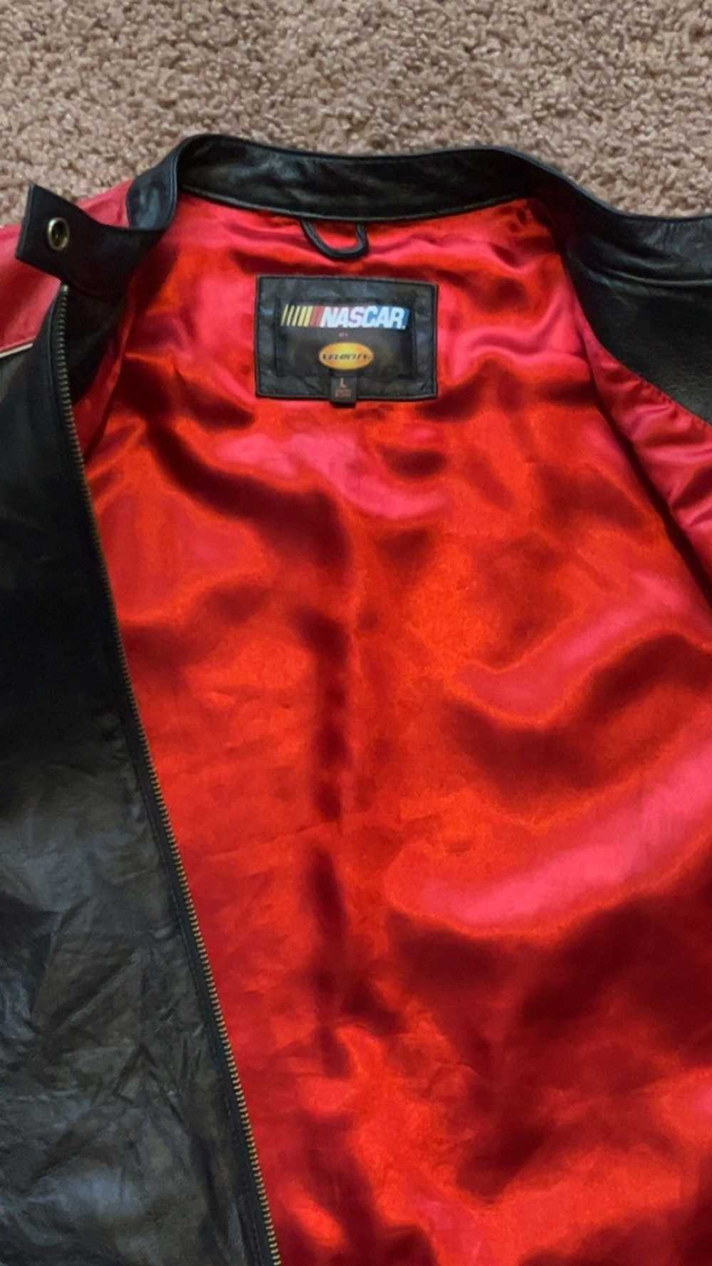 NASCAR Authentic Black Red NASCAR Racing Jacket - image 3