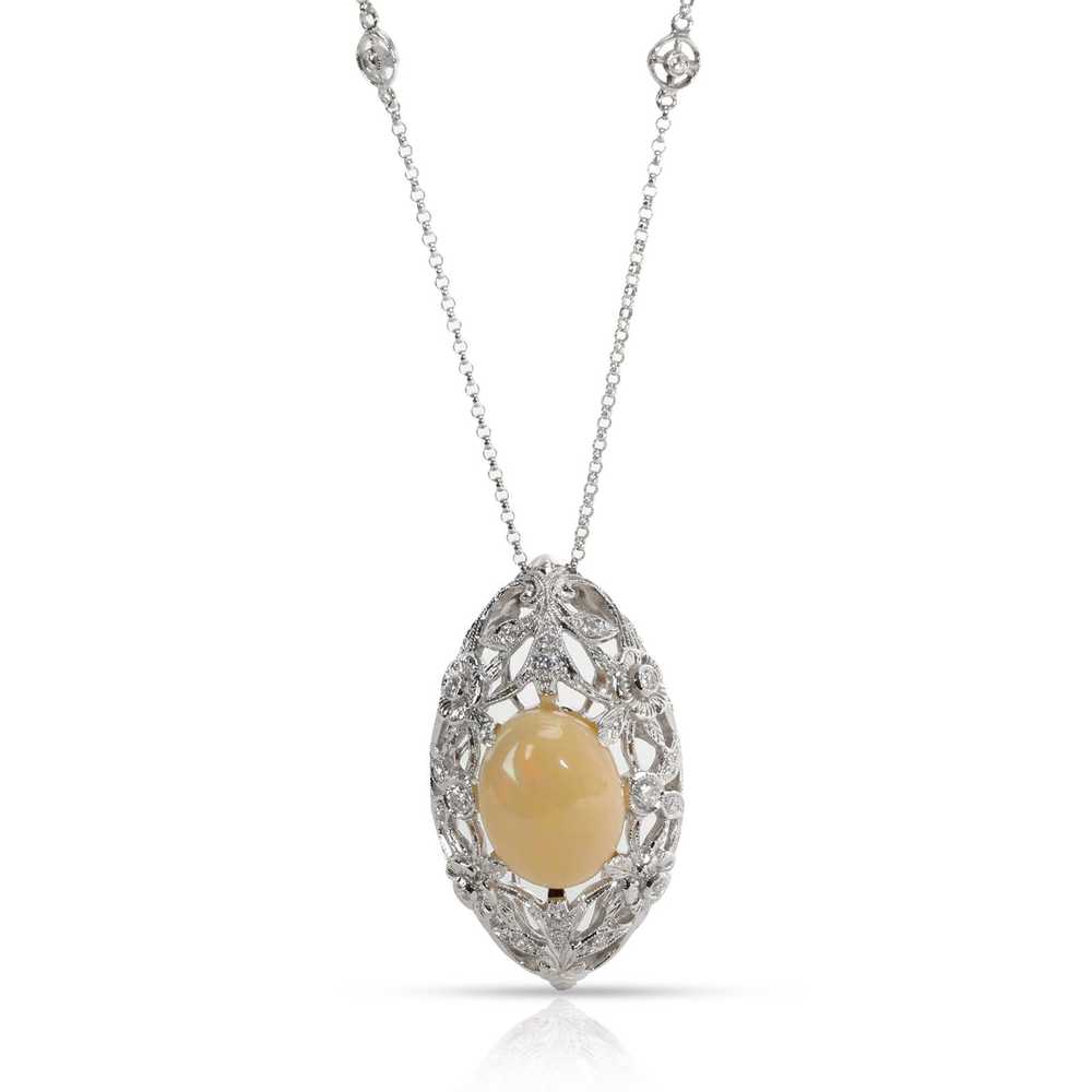 David Yurman Designer Opal & Diamond Foliated Mar… - image 1